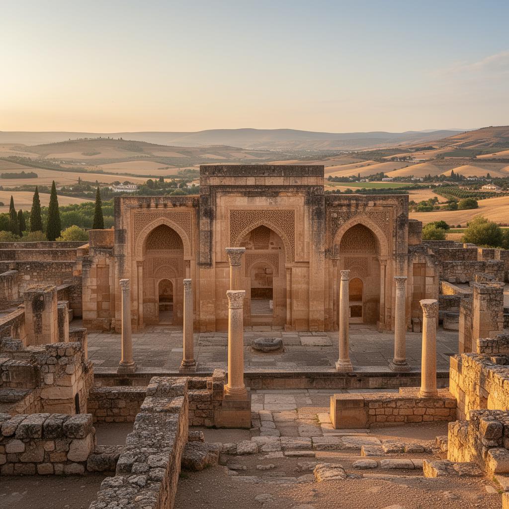 Arcos y ruinas califales de Medina Azahara